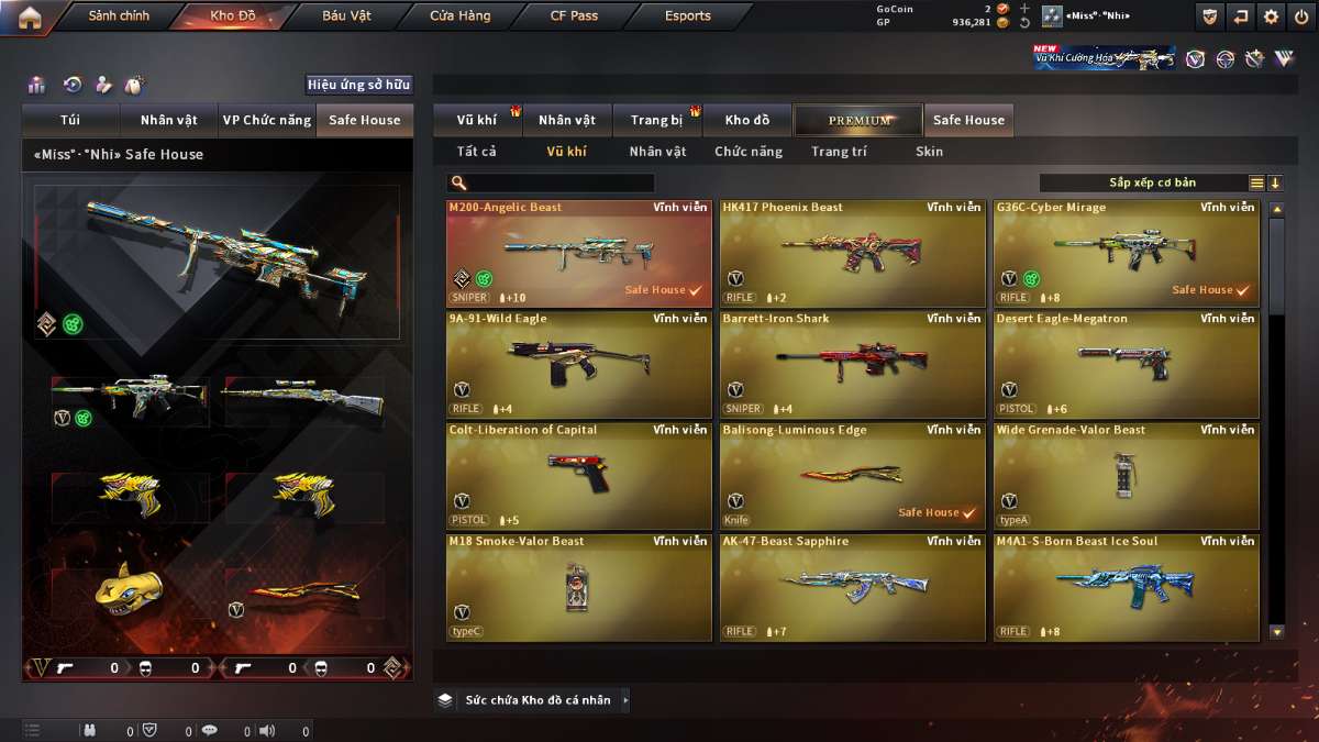 shop acc cf uy tin gia re